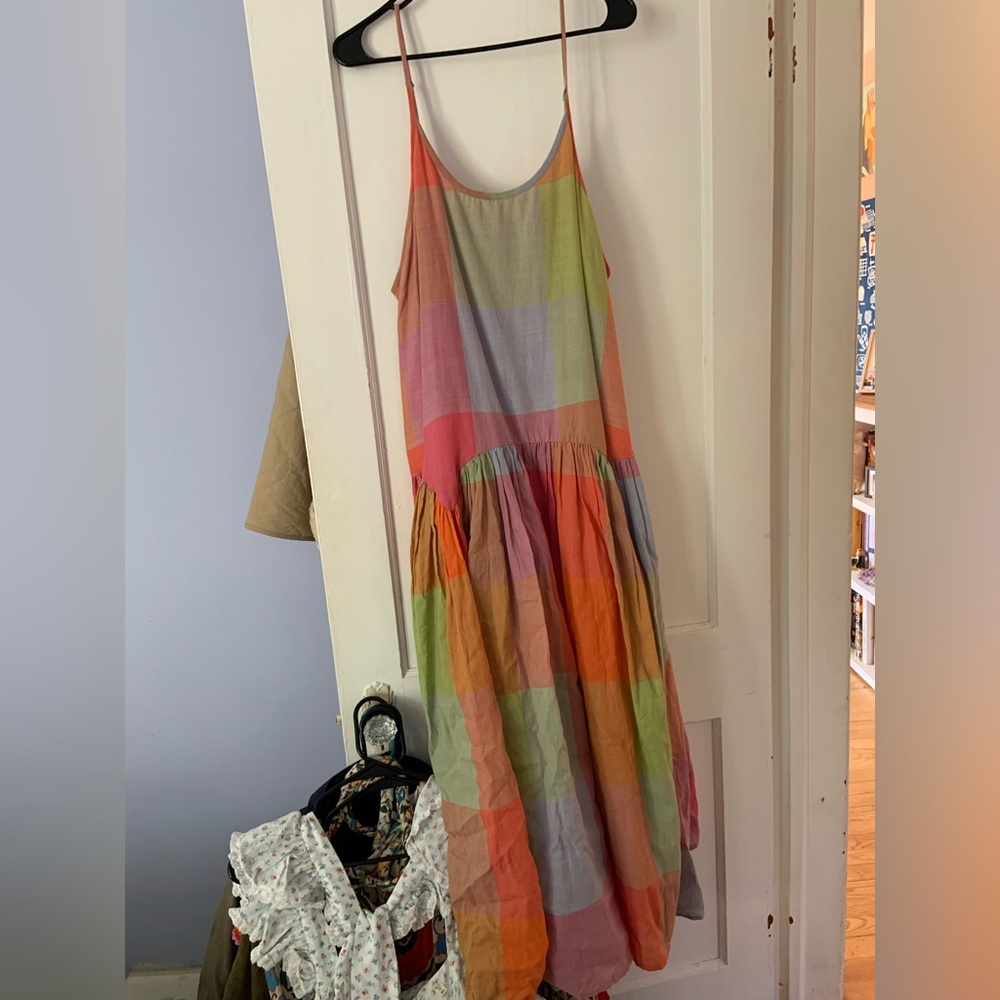 Rujuta Sheth plaid dress Size XL